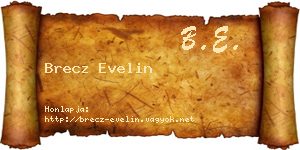 Brecz Evelin névjegykártya